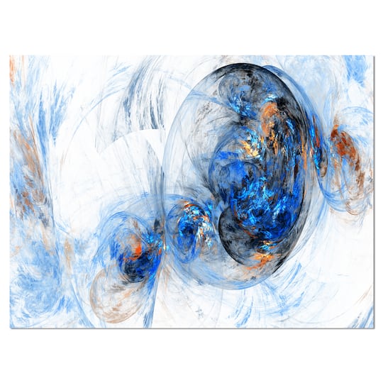 Designart - Colored Smoke Dark Blue